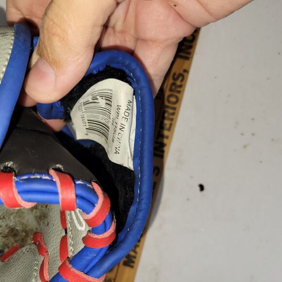 Rawlings Glove Players Series 11 1/2” Baseball WPL115GS Red Blue Grey Lefty R401 - Picture 14 of 15